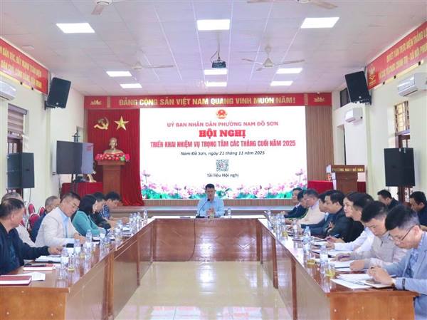 UBND PHƯỜNG NAM ĐỒ SƠN TRIỂN KHAI NHIỆM VỤ TRỌNG TÂM CÁC THÁNG CUỐI NĂM 2025