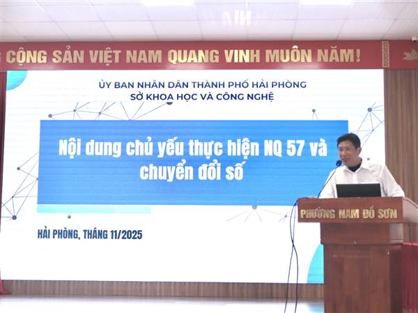 HỘI NGHỊ TẬP HUẤN, BỒI DƯỠNG KIẾN THỨC VỀ CHUYỂN ĐỔI SỐ TẠI PHƯỜNG NAM ĐỒ SƠN