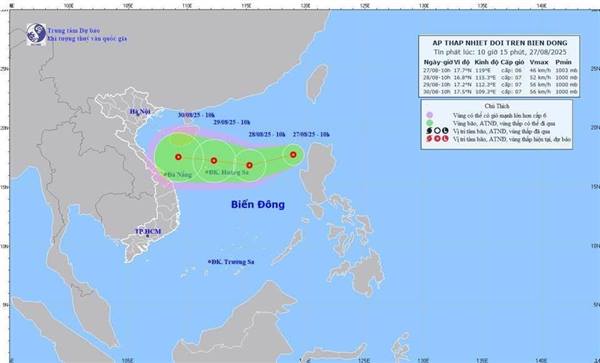 Chủ động ứng phó với áp thấp nhiệt
đới trên Biển Đông