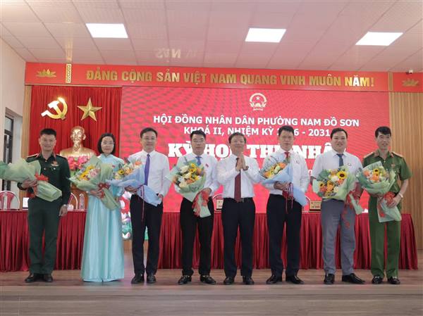 HĐND PHƯỜNG NAM ĐỒ SƠN KHÓA II TỔ CHỨC KỲ HỌP THỨ NHẤT, BẦU CÁC CHỨC DANH CHỦ CHỐT NHIỆM KỲ 2026–2031