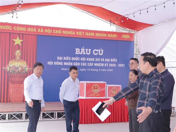 LÃNH ĐẠO P. NAM ĐỒ SƠN KIỂM TRA CÔNG TÁC CHUẨN BỊ BẦU CỬ