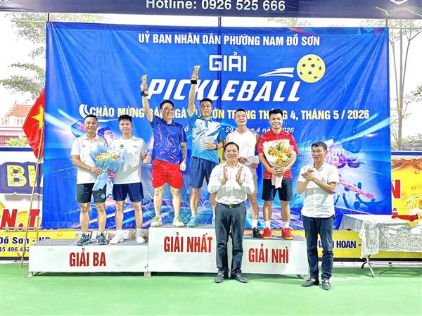 SÔI NỔI GIẢI PICKLEBALL PHƯỜNG NAM ĐỒ SƠN NĂM 2026