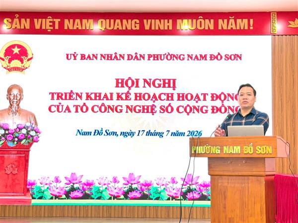 Hội nghị triển khai Kế hoạch hoạt động của Tổ công nghệ số cộng đồng trên địa bàn phường Nam Đồ Sơn