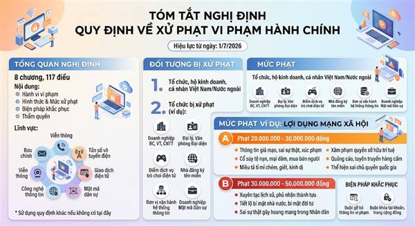 Cung cấp, chia sẻ thông tin giả mạo, sai sự thật trên Mạng xã hội bị phạt đến 50 triệu đồng
