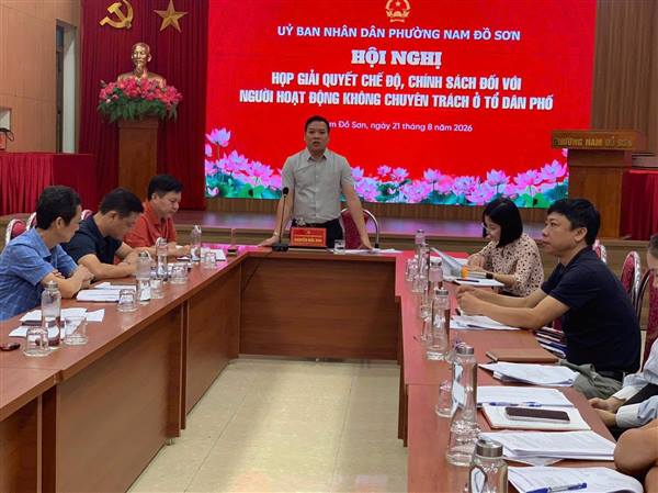 NAM ĐỒ SƠN GIẢI QUYẾT CHẾ ĐỘ, CHÍNH SÁCH ĐỐI VỚI NGƯỜI HOẠT ĐỘNG KHÔNG CHUYÊN TRÁCH