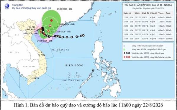 TIN BÃO KHẨN CẤP
(Cơn bão số 4)