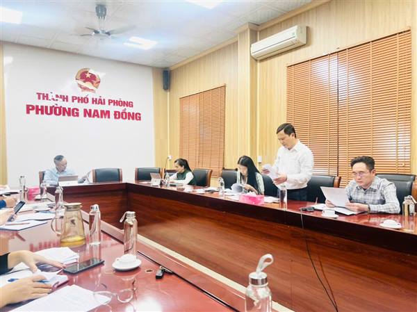 UBND PHƯỜNG NAM ĐỒNG TỔ CHỨC PHIÊN HỌP THƯỜNG KỲ THÁNG 12 