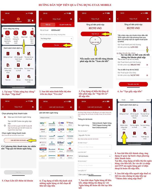 HƯỚNG DẪN CÀI ĐẶT, SỬ DỤNG ETAX MOBILE - ỨNG DỤNG THUẾ ĐIỆN TỬ