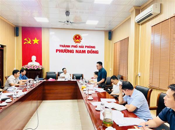 UBND phường Nam Đồng tổ chức phiên họp thường kỳ tháng 9