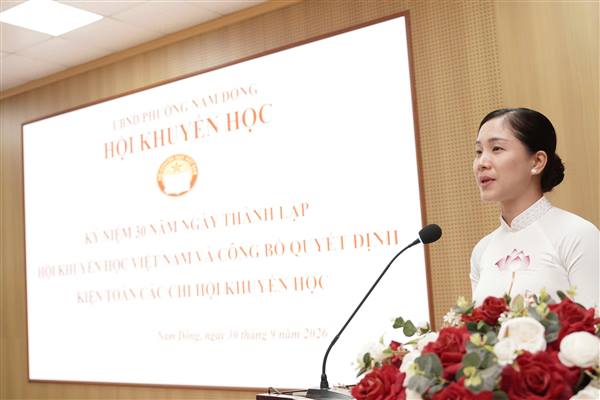PHƯỜNG NAM ĐỒNG KỶ NIỆM 30 NĂM NGÀY THÀNH LẬP HỘI KHUYẾN HỌC VIỆT NAM VÀ CÔNG BỐ QUYẾT ĐỊNH KIỆN TOÀN CÁC CHI HỘI KHUYẾN HỌC