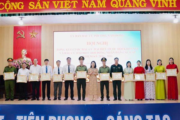 PHƯỜNG NAM ĐỒNG TỔNG KẾT CÔNG TÁC BẦU CỬ ĐẠI BIỂU QUỐC HỘI KHOÁ XVI VÀ ĐẠI BIỂU HĐND CÁC CẤP NHIỆM KỲ 2026–2031