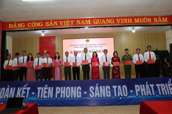 HĐND PHƯỜNG NAM ĐỒNG KHÓA XXIII, NHIỆM KỲ 2026 – 2031 TỔ CHỨC KỲ HỌP THỨ NHẤT 