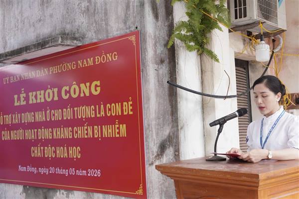 PHƯỜNG NAM ĐỔNG TỔ CHỨC LỄ KHỞI CÔNG HỖ TRỢ XÂY DỰNG XOÁ NHÀ TẠM, NHÀ DỘT NÁT
