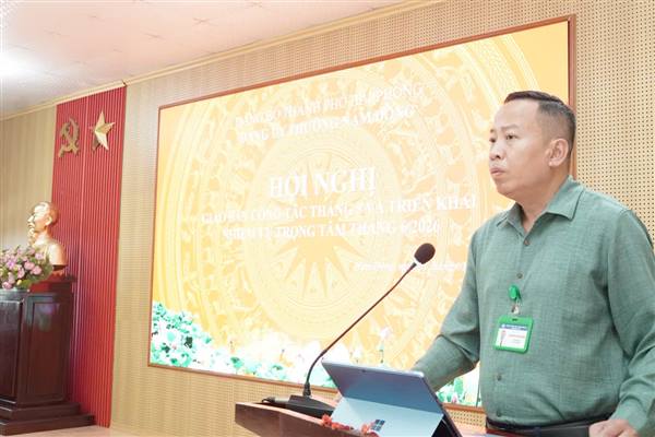 ĐẢNG ỦY PHƯỜNG NAM ĐỒNG TỔ CHỨC HỘI NGHỊ GIAO BAN THƯỜNG KỲ THÁNG 6 NĂM 2026