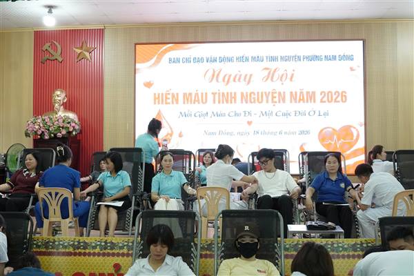 NGÀY HỘI HIẾN MÁU TÌNH NGUYỆN NĂM 2026 TẠI PHƯỜNG NAM ĐỒNG