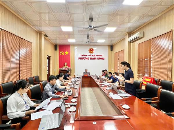 UBND PHƯỜNG NAM ĐỒNG TỔ CHỨC PHIÊN HỌP THƯỜNG KỲ THÁNG 7 (lần 1)