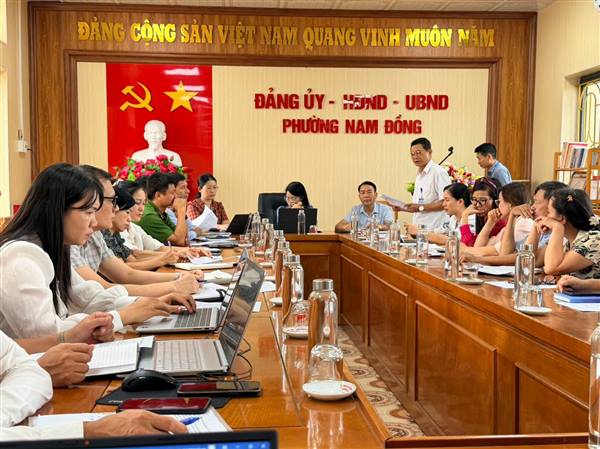 BAN CÔNG TÁC 35 ĐẢNG ỦY PHƯỜNG NAM ĐỒNG SƠ KẾT CÔNG TÁC 6 THÁNG ĐẦU NĂM, TRIỂN KHAI NHIỆM VỤ 6 THÁNG CUỐI NĂM 2026