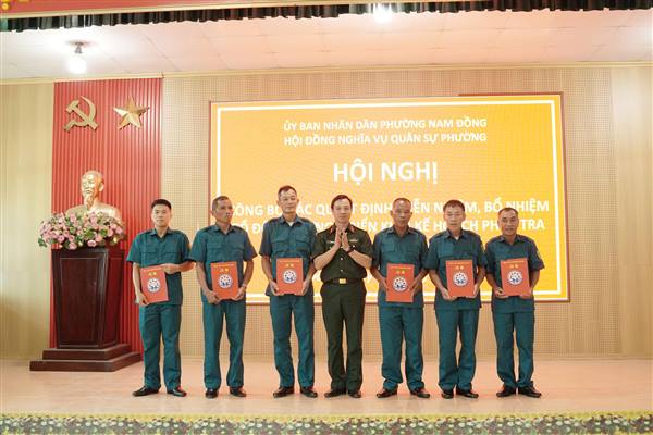 PHƯỜNG NAM ĐỒNG TỔ CHỨC HỘI NGHỊ CÔNG BỐ QUYẾT ĐỊNH MIỄN NHIỆM, BỔ NHIỆM TỔ ĐỘI TRƯỞNG VÀ TRIỂN KHAI KẾ HOẠCH PHÚC TRA NGUỒN CÔNG DÂN TRONG ĐỘ TUỔI GỌI NHẬP NGŨ NĂM 2027
