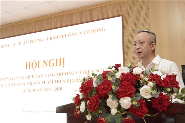 UBND PHƯỜNG NAM ĐỒNG LÀM VIỆC VỚI THỐNG KÊ THÀNH PHỐ VỀ XÂY DỰNG KỊCH BẢN TĂNG TRƯỞNG GIAI ĐOẠN 2026–2030