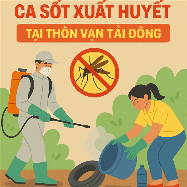 Nam Sách ghi nhận ca sốt xuất huyết tại thôn Vạn Tải Đông