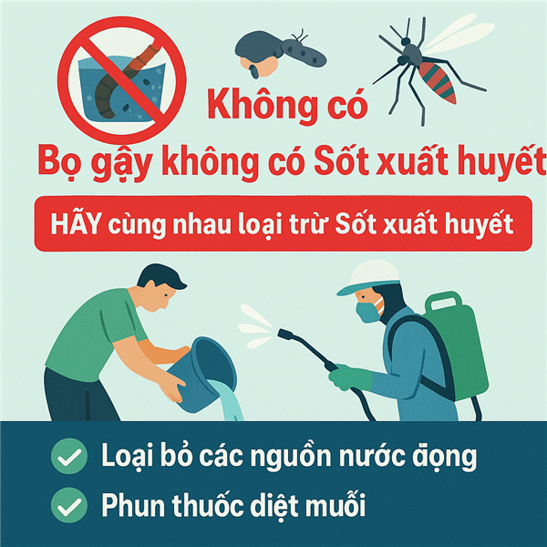 Không có bọ gậy không có Sốt xuất huyết - Hãy cùng nhau loại trừ Sốt xuất huyết
