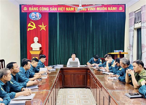 Ban CHQS xã Nam Sách họp triển khai công tác sơ tuyển nghĩa vụ quân sự năm 2025
