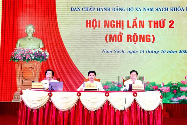 Đảng bộ xã Nam Sách tổ chức Hội nghị ban chấp hành lần thứ hai – khóa I (mở rộng)