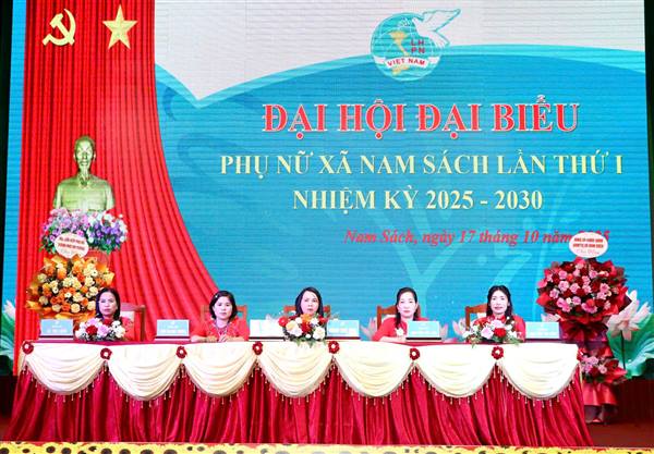 Đại hội đại biểu phụ nữ xã Nam Sách lần thứ I, nhiệm kỳ 2025–2030 thành công tốt đẹp