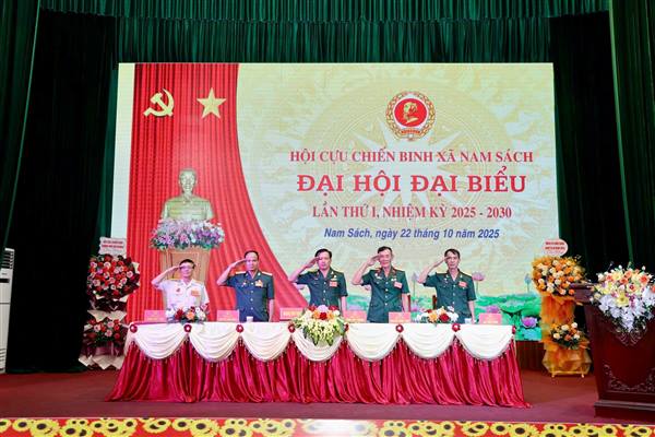 Đại hội đại biểu Hội Cựu chiến binh xã Nam Sách lần thứ I, nhiệm kỳ 2025-2030