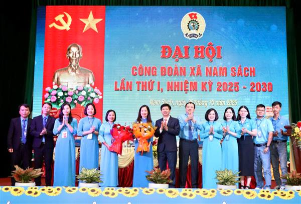 Đại hội Công đoàn xã Nam Sách lần thứ Nhất: Đổi mới mạnh mẽ, khẳng định vai trò đồng hành cùng người lao động