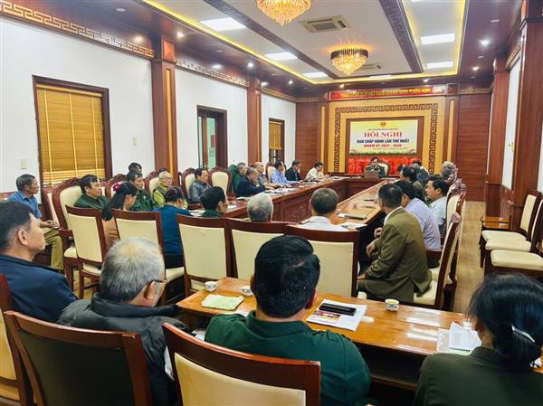 Hội Cựu chiến binh xã tổ chức Hội nghị ban chấp hành lần thứ nhất, triển khai chương trình hành động thực hiện nghị quyết đại hội