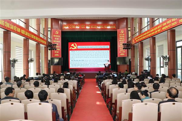 Xã Nam Sách tổ chức Hội nghị học tập, quán triệt Nghị quyết Đại hội Đảng bộ xã lần thứ I, nhiệm kỳ 2025–2030