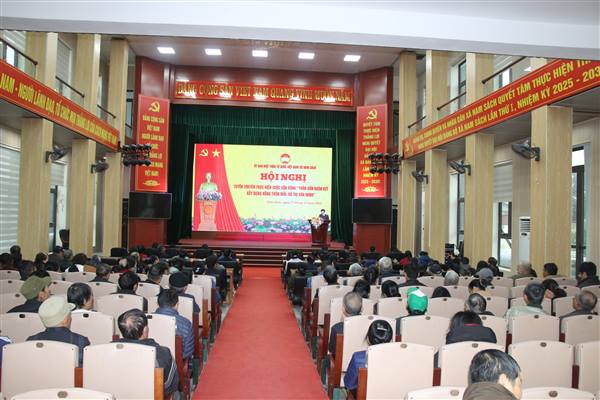 Ủy ban MTTQ Việt Nam xã Nam Sách tổ chức tuyên truyền thực hiện Cuộc vận động “Toàn dân đoàn kết xây dựng nông thôn mới, đô thị văn minh”