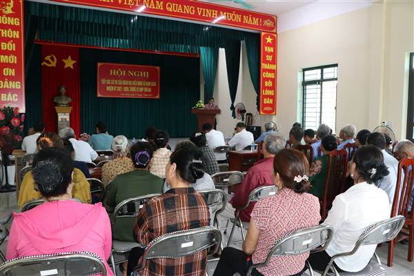 4 tổ đại biểu HĐND xã tiếp xúc cử tri trước kỳ họp thứ Hai, HĐND xã nhiệm kỳ 2021-2026