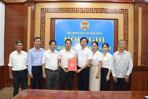 Hội Nông dân xã Nam Sách ra mắt Ban Chấp hành nhiệm kỳ 2025–2030 và tổ chức phiên họp thứ Nhất