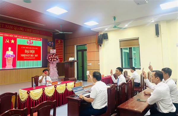 Chi bộ Quân sự xã Nam Sách tổ chức thành công Đại hội nhiệm kỳ 2025–2027