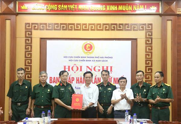 Hội Cựu chiến binh xã Nam Sách tổ chức hội nghị Ban Chấp hành lần thứ Nhất