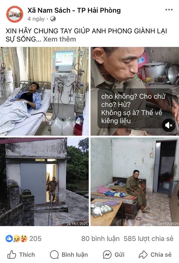 Nhiều tấm lòng nhân ái đã ủng hộ anh Ngô Văn Phong chữa bệnh