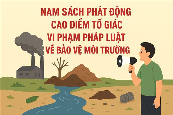 Nam Sách phát động cao điểm tố giác vi phạm pháp luật về bảo vệ môi trường