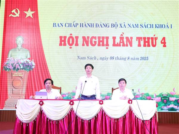 Nam Sách đẩy nhanh tiến độ chuẩn bị Đại hội đại biểu Đảng bộ xã nhiệm kỳ 2025–2030