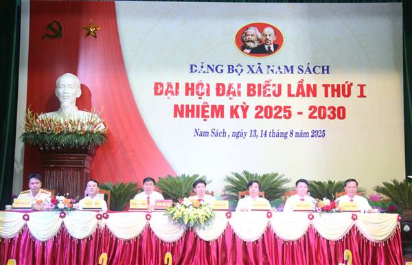 Phiên trù bị Đại hội đại biểu Đảng bộ xã Nam Sách lần thứ I, nhiệm kỳ 2025 – 2030