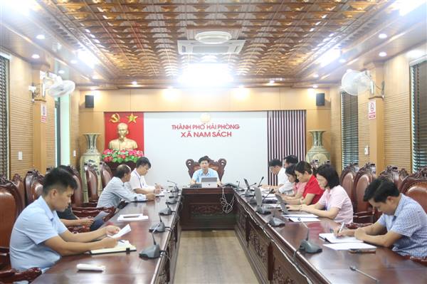 Thường trực HĐND xã Nam Sách tổ chức hội nghị liên tịch chuẩn bị kỳ họp thứ Ba (kỳ họp chuyên đề)