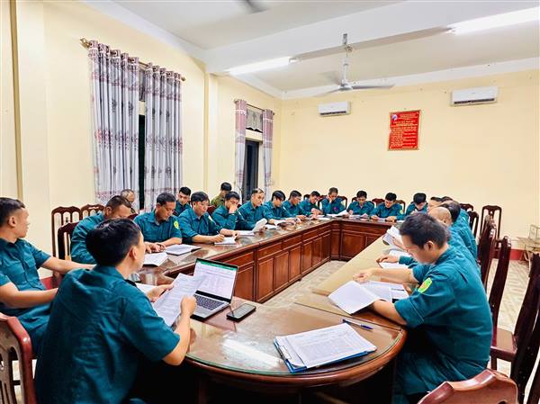 Ban CHQS xã Nam Sách triển khai thực hiện hướng dẫn của Bộ CHQS thành phố về phúc tra rà soát nguồn tuyển quân năm 2026