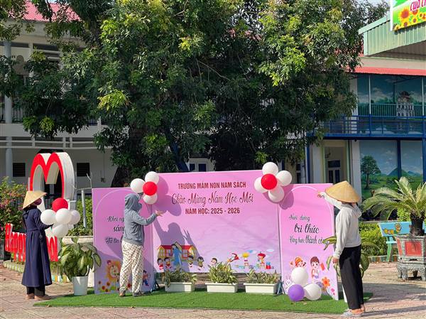 Trường Mầm non Nam Sách sẵn sàng đón trẻ tựu trường năm học 2025–2026