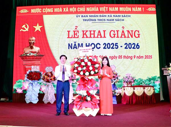 Nam Sách tưng bừng khai giảng năm học mới 2025 – 2026