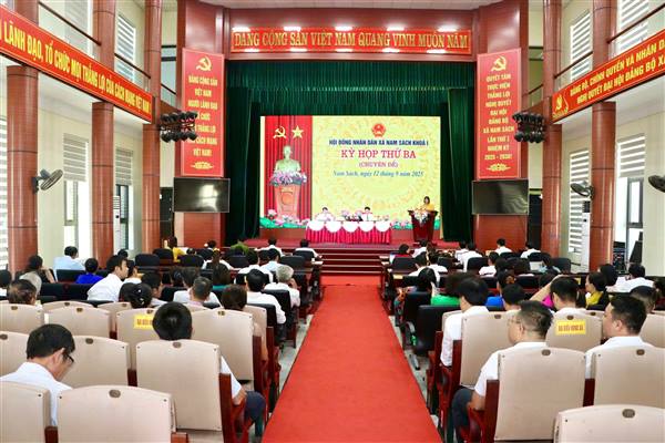 HĐND xã Nam Sách tổ chức kỳ họp thứ Ba (kỳ họp chuyên đề)