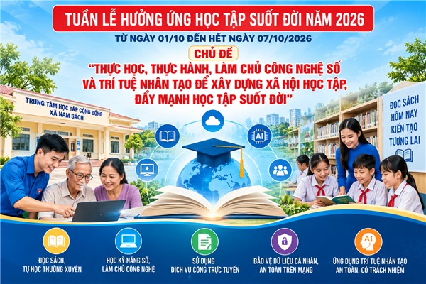Nam Sách hưởng ứng Tuần lễ học tập suốt đời năm 2026