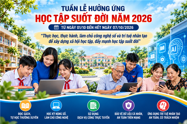 Học tập suốt đời – chủ động học kỹ năng số, làm chủ công nghệ
