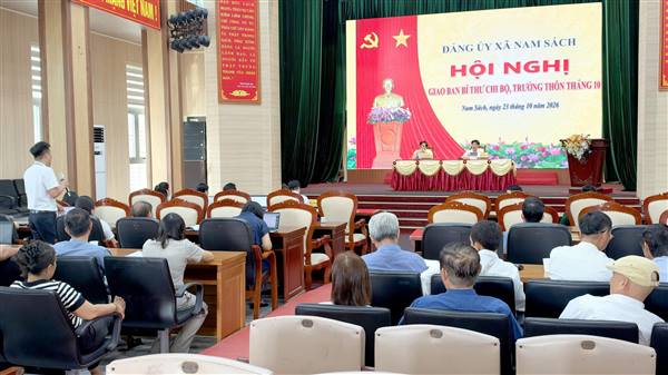 Nam Sách đánh giá kết quả thực hiện nhiệm vụ tháng 10 triển khai nhiệm vụ tháng 11