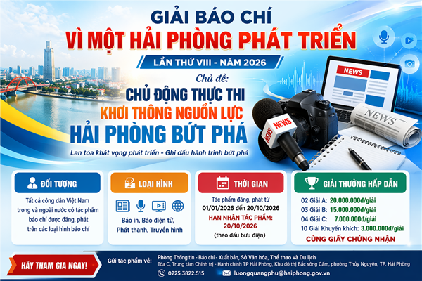 Nam Sách phát động tham gia Giải báo chí “Vì một Hải Phòng phát triển” lần thứ VIII